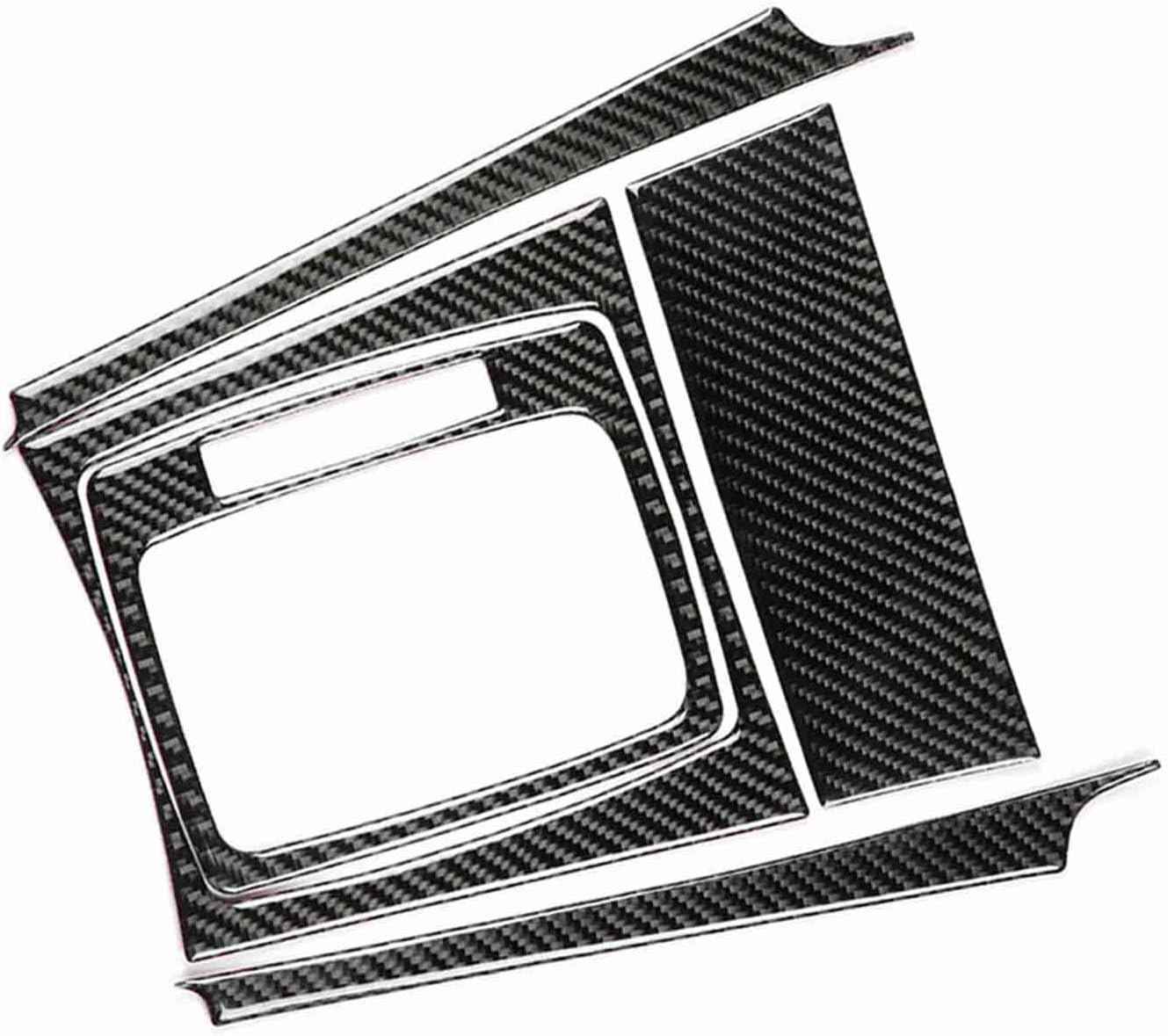 Gear Shift Panel Cover, Carbon Fiber Console Gear Shift Panel Trim Frame for W204 C Class 2007 2008 2009 2010 2011 2012 2013 Left Hand Drive Interior Shifter Surround Decor