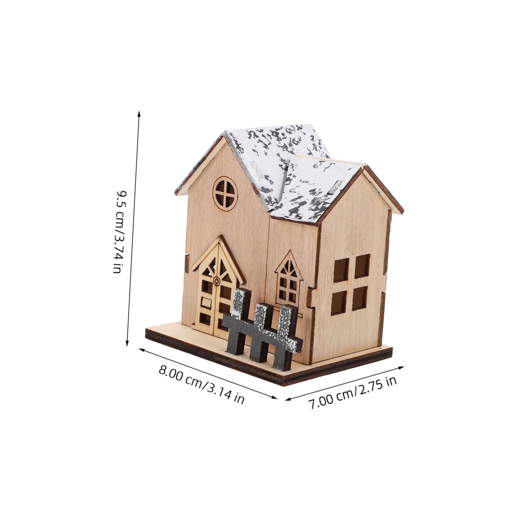 Cabilock 4 Set Luci Natalizie in Legno Gonfiabili Natalizi Solare Addobbi Natalizi per Ufficio Decorazioni Natalizie per Ufficio Luminosa Casa in Legno di Natale Baite Luminose 2 Pezzi * 4