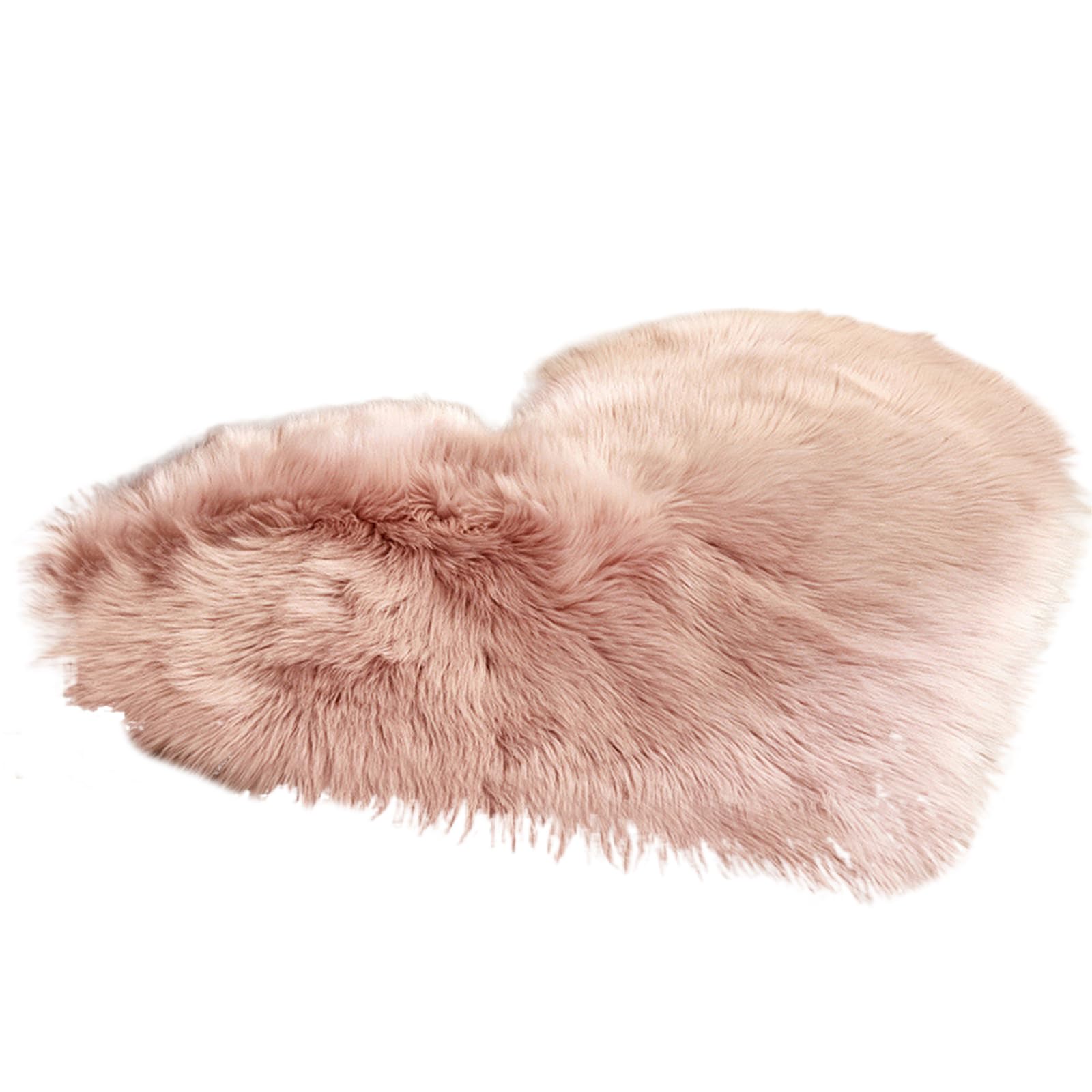 DIDILLX Soft Fluffys Fuzzy heart-Shape Area Rugs, Antiskid Luxury Plushes Faux Fluffys Carpets for Children Playroom Living Room