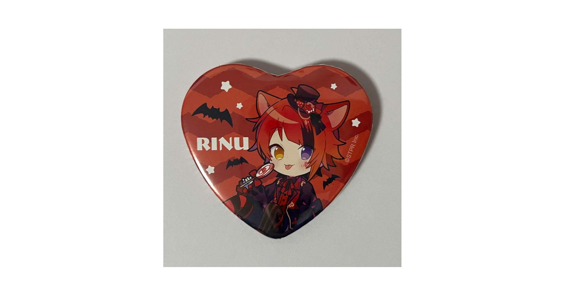 すとぷり　莉犬　缶バッチ　ハロウィン　デフォ　2023　ハートの缶バッチ すとぷり 莉犬 ハート缶バッチ 2023ハロウィン - メルカリ