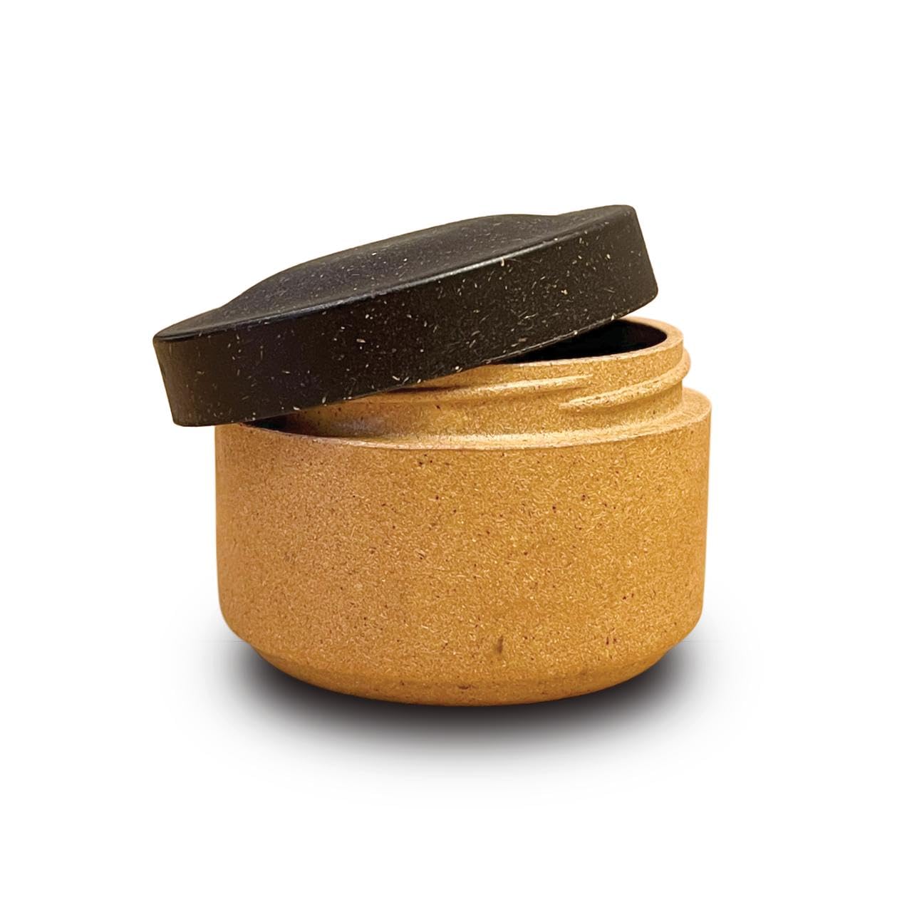 50ml Cosmetic Storage Jar | Sandstone Body with Black Lid | Round Container for Skincare, Cream & Beauty Products | Screw Neck Design (Pack of 1)-image-19