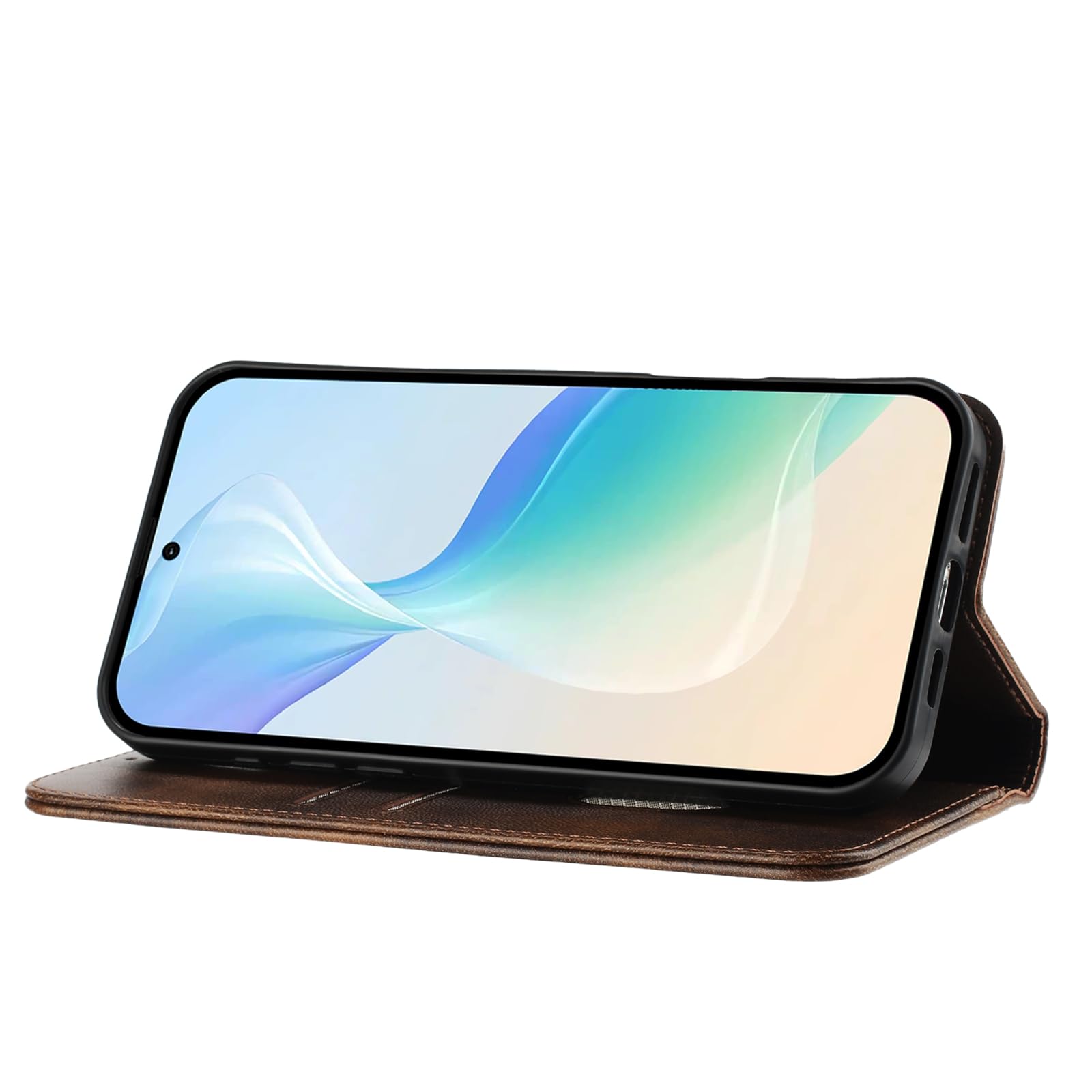 Infinix Hot 60 Pro X6885 Case Magnet Wallet Flip Leather Phone Cover For Infinix Hot 60 Pro X6885 Retro Magnetic Leather Case - 202192403