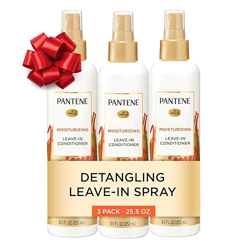 Spray desenredante acondicionador Pantene, reparación y protección Pro-V, potenciador de nutrientes para cabello dañado, enriquecido con