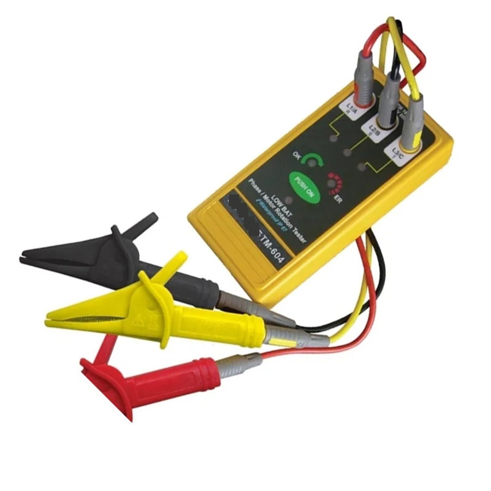 Analizador de Redes Electricas, TM-604 Tester 3 faz/rotacji silnika