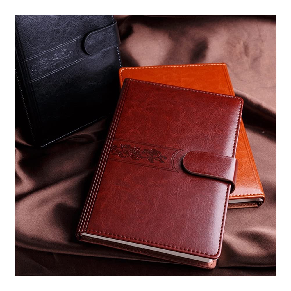 Carnets et journaux Notebook Hardcover Cuir Journal avec Boucle Business Office Diary Convient pour Faire des Plans, écriture, Fournitures Scolaires étudiant en Commerce (Color : C, Taille : B5)