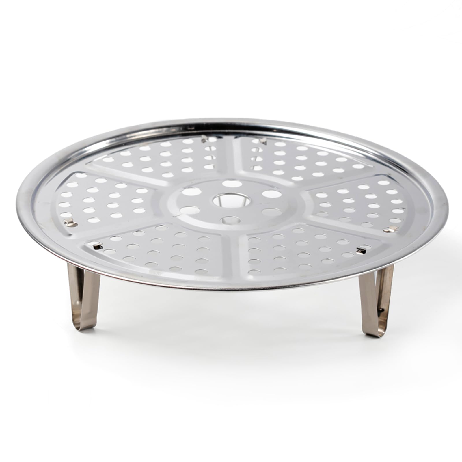 View 1 of [MISSING LEGS] WIVKFML Stainless Steel Steamer Rack - 8.7" Diameter
