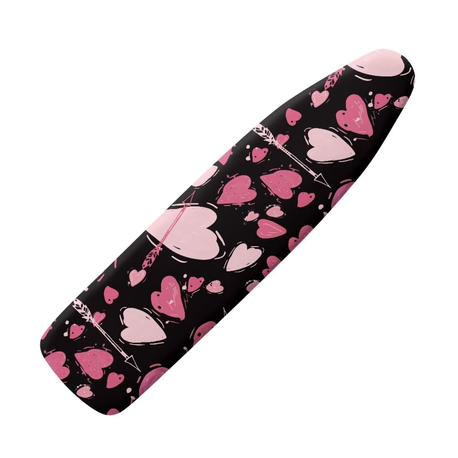 Belidome Valentine's Day Pink Love Heart Ironing Board Covers Large 136 x 39cm Iron Boards Cover Padded