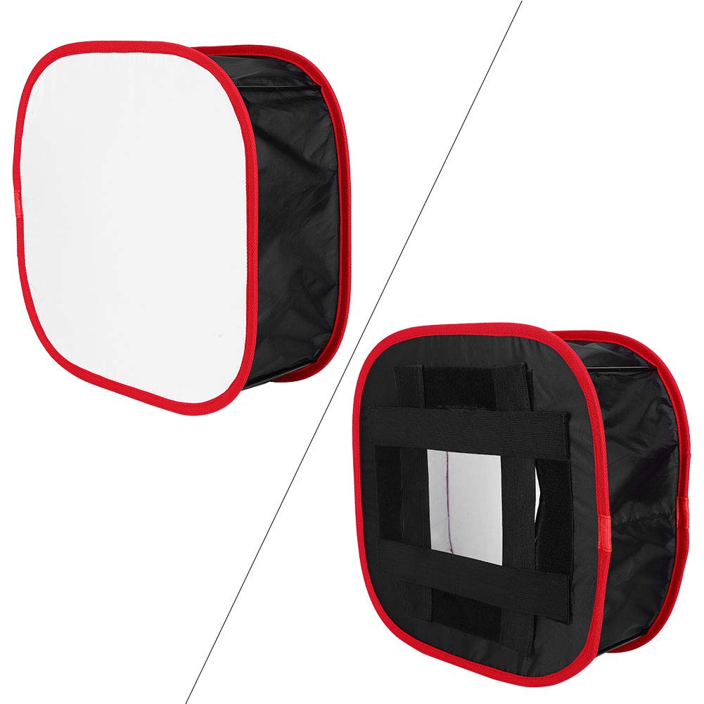 Dioche Softbox Fotostudio für 660, 530, RGB Polyester Stoffe, Faltbare Fotografie, Quadratisch, Lichtreflektor, Softbox Kit, Mit 4 Halterungen für Studio und Außen Fotografie, Porträts Videoaufnah
