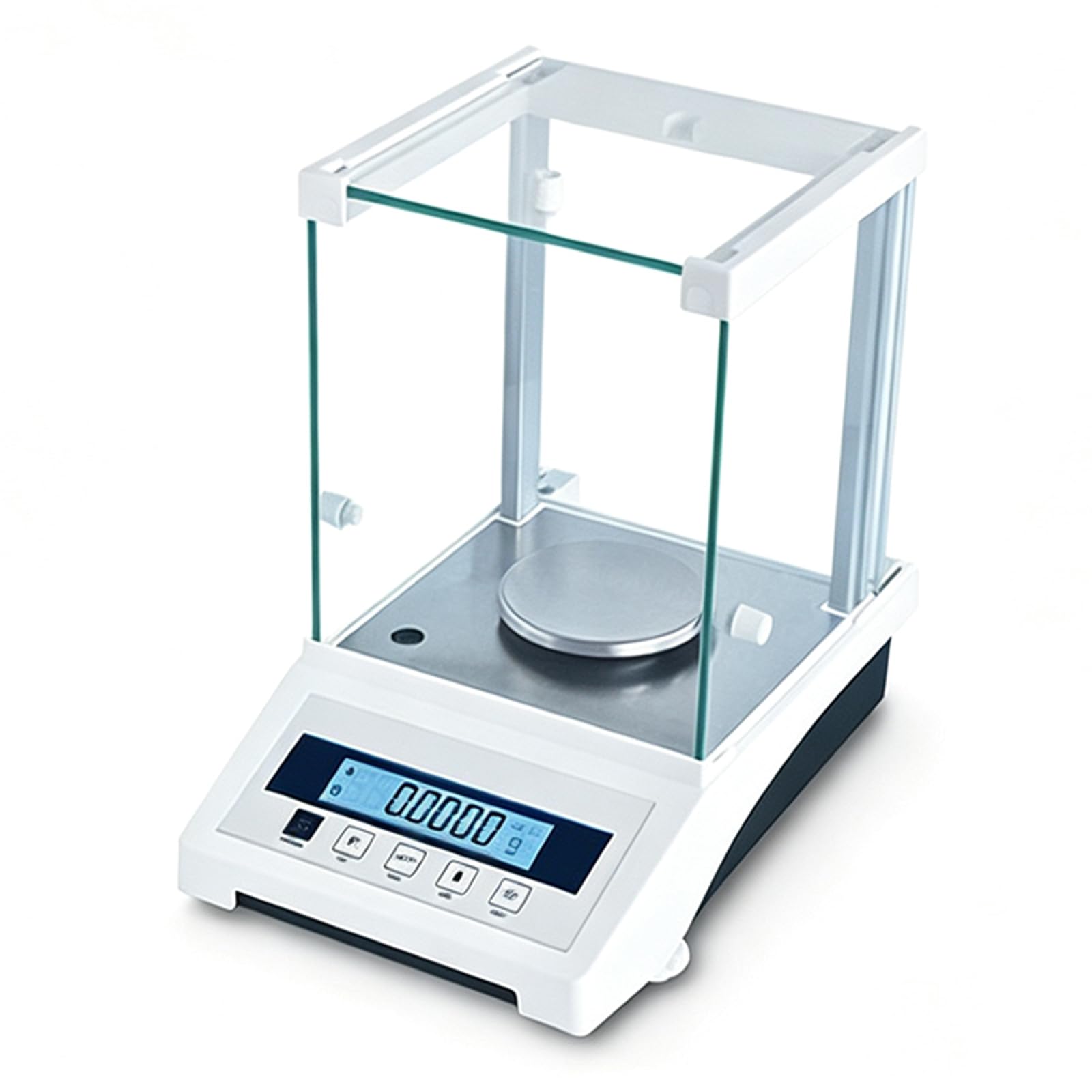 Bilancia Analitica, Bilancia da Laboratorio con Precisione di 0,0001g | Display LCD e Paravento in Vetro, Capacità di 100/120/200/220g, Piedini Antiscivolo, per Gioielli(200g/0.0001g)