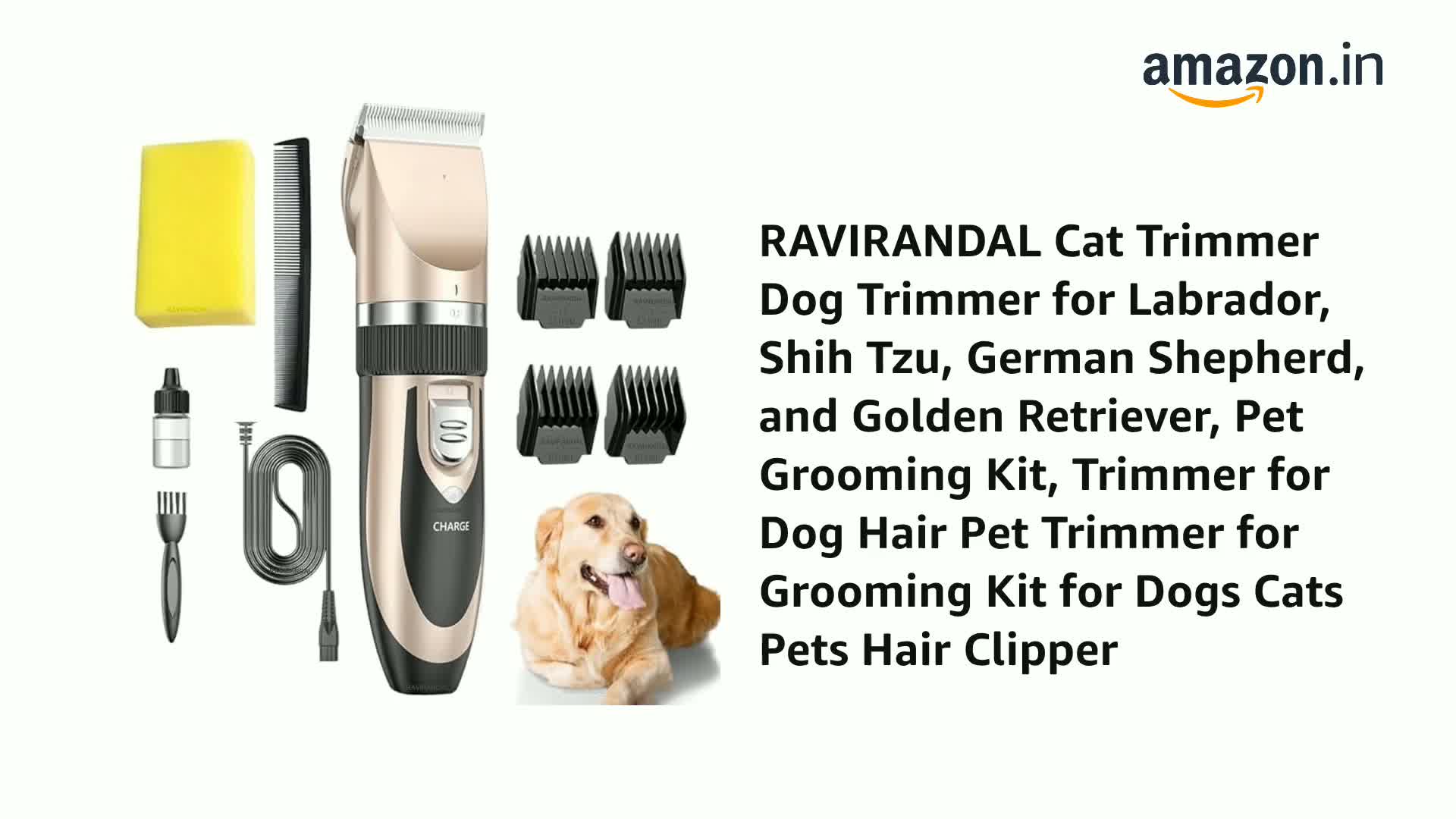 RAVIRANDAL Cat Trimmer Dog Trimmer for Labrador, Shih Tzu, German
