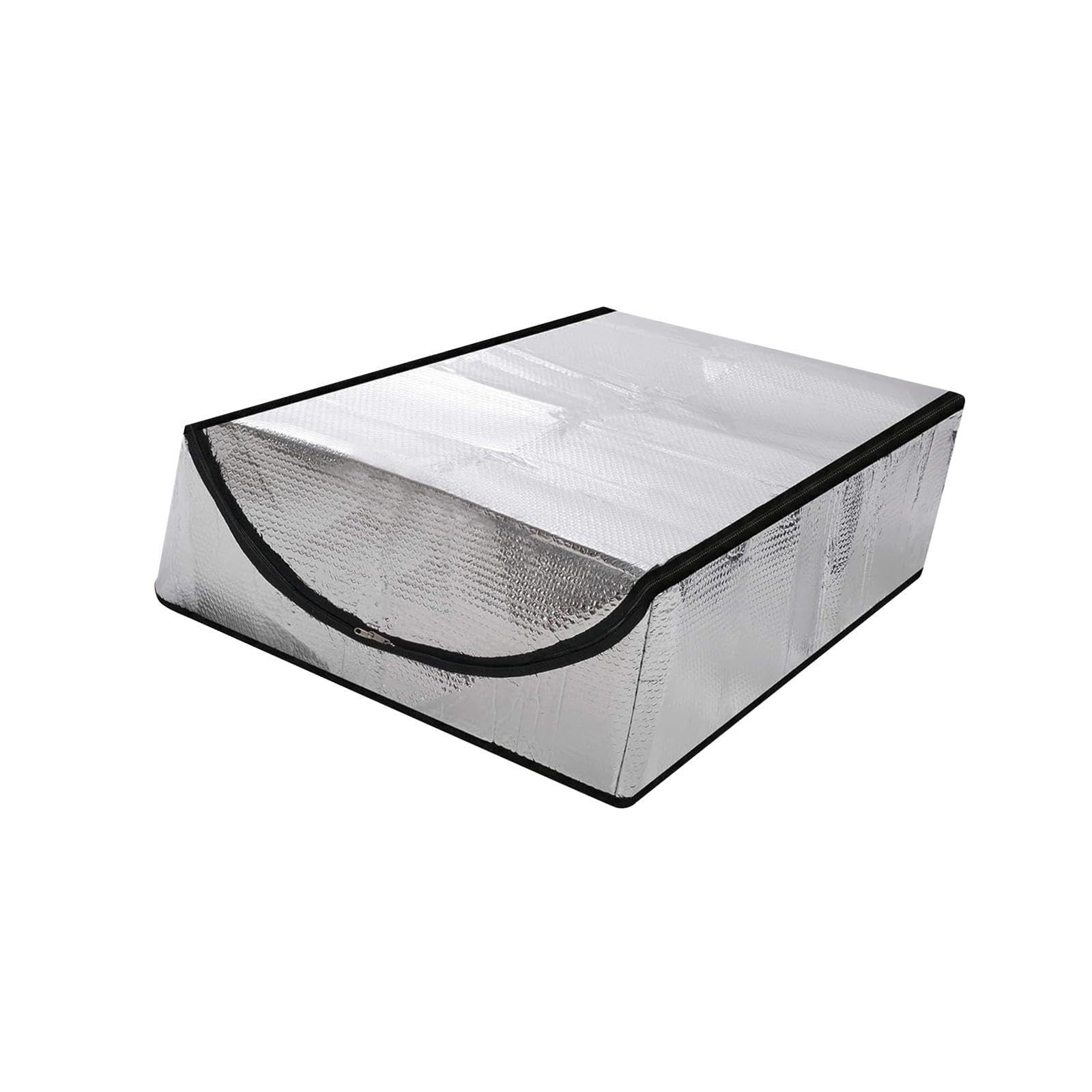 Qlecxzi Attic Insulation Cover Supplies Easy Access Fireproof Ladder Insulation Cover Accessories With Zipper Stairs Attic Stairway Insulator Aluminum Film