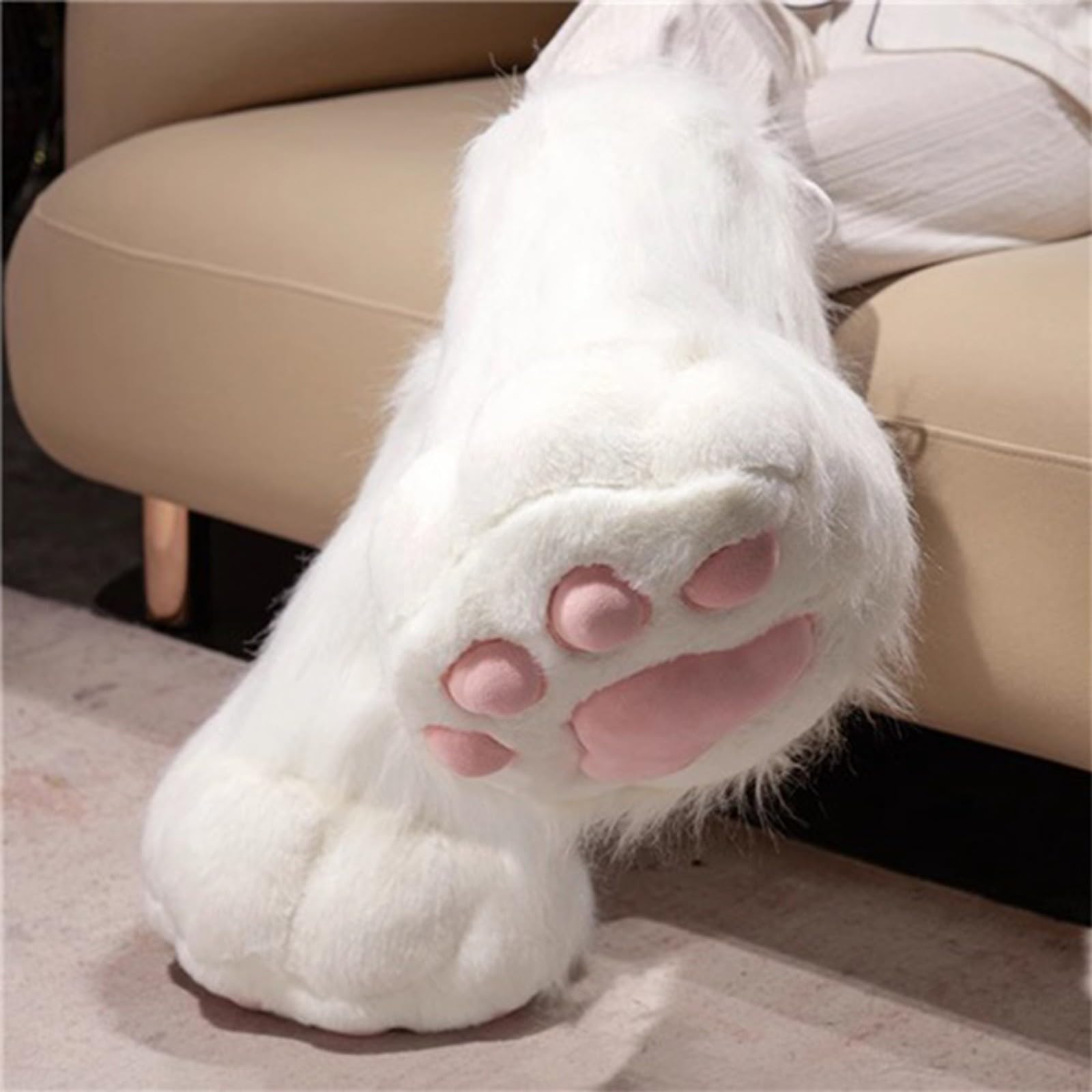Chaussures à Pattes Furry pour Fursuit | Chaussures Cosplay Cute Slip-On pour Conventions Anime, Comic Cons, Réunions Halloween et Fêtes de Costume