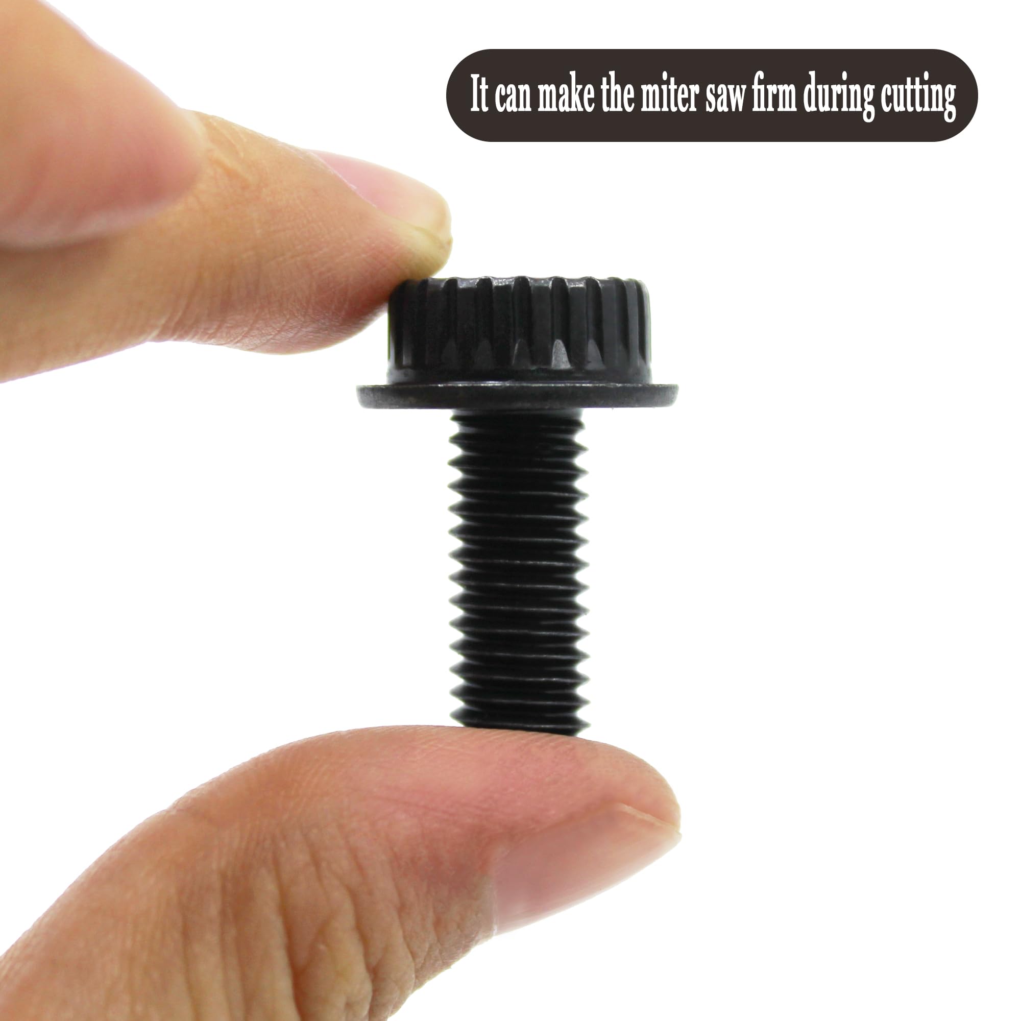 2-Pack N600011 Miter Saw Blade Bolt – Fits DeWalt DWS780 & Compatible Models, Left-Hand Thread, Anti-Rust Coating