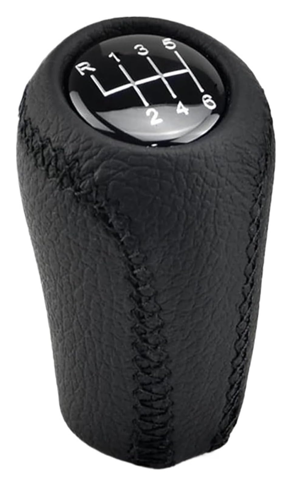 Gangxiao 6 Speed Black Car Shift Gear Knob For Mazda 3 Bk Bl 5 Cr Cw 6 Ii Gh Cx-7 Er Mx-5 Nc Iii Mt Gear Shift Knob Leather Lever Arm Stick Headball Speed