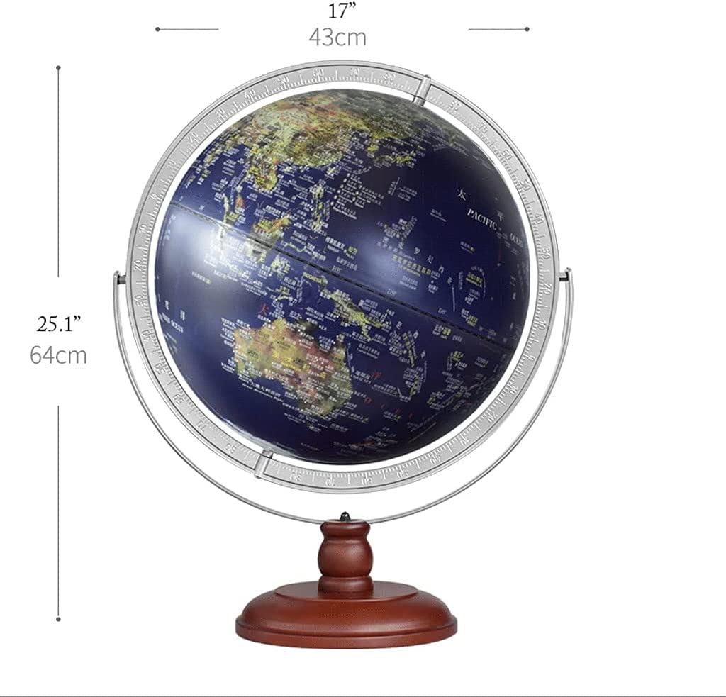 地球儀型デスクスタンド（ワールドタイム付き） Amazon.co.jp: ライトアップされた世界の地球儀 スタンド付き 17