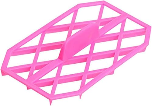 Molde de pastel de fondant con forma de diamante rombo Herramienta de sello de molde de cortador en relieve - B