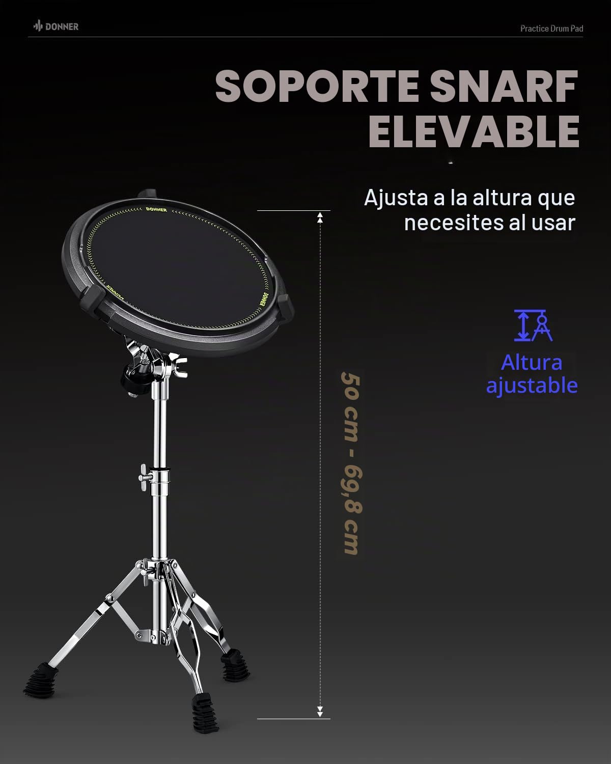 The Beater Practice Drum Pad DTB-1S - Box Set