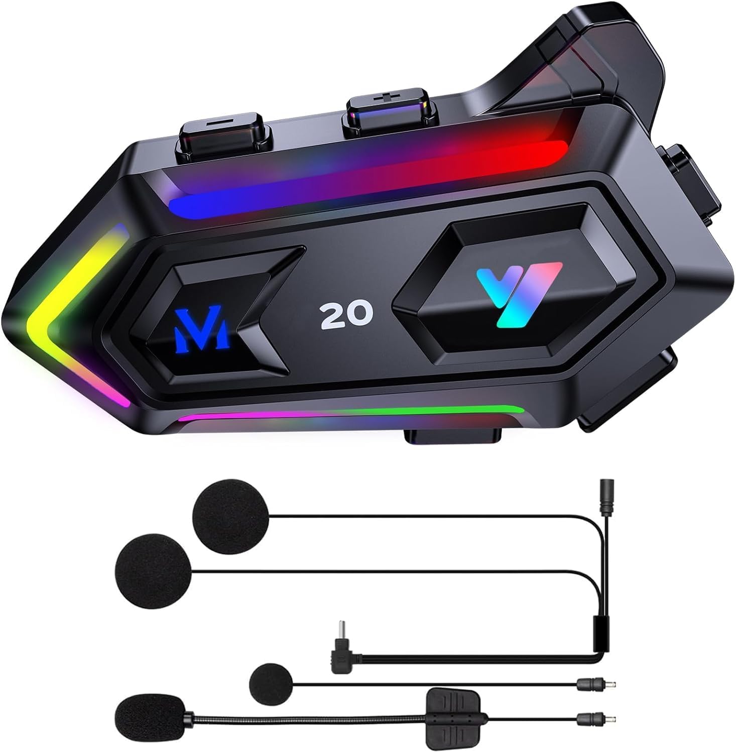 Amazon.co.jp: FEYA バイクヘルメットヘッドセット ワイヤレス V5.3
