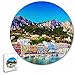 Italia Capri Puzzle 195 pezzi animali di forma rotonda in legno per bambini puzzle per adulti souvenir regalo 16,5 × 16,5 pollici