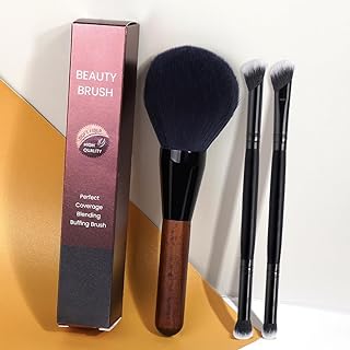 Juego de brochas de maquillaje de 3 piezas, a...