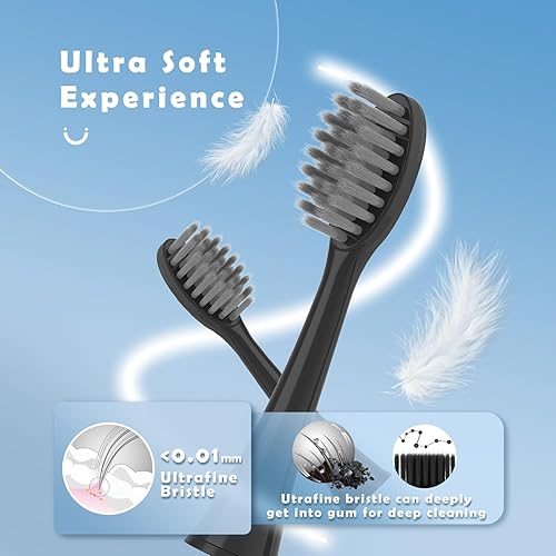 Miniatura 10 de Compatible con cabezales de repuesto para cepillo de dientes eléctrico para adultos Burst con tapas de cubierta antipolvo, ajuste perfecto con