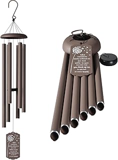 43" Large Wind Chimes for Outside Deep Tone, Memorial Wind Chimes for Loss of