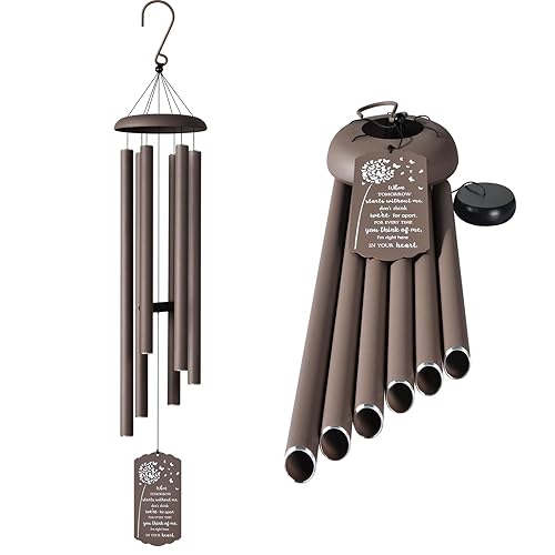 43" Large Wind Chimes for Outside Deep Tone, Memorial Wind