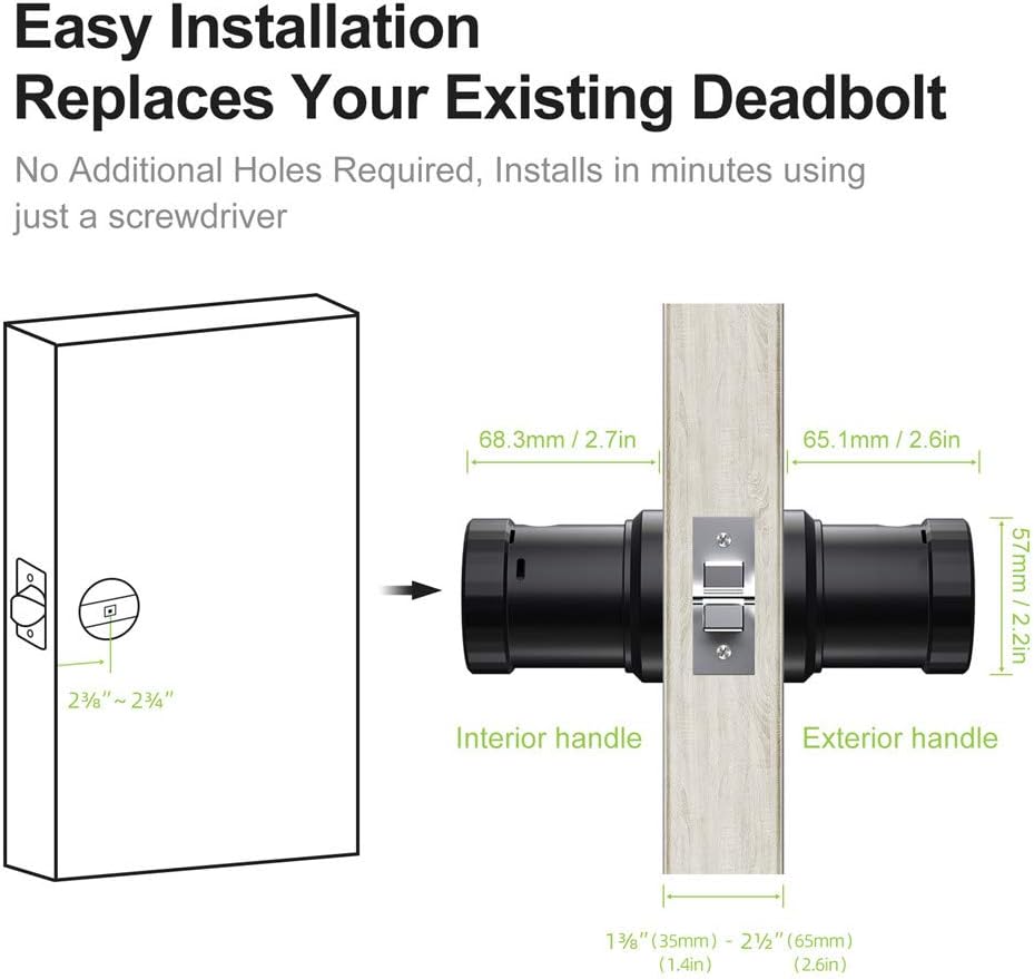 Hand inserting a mechanical key into the smart lock