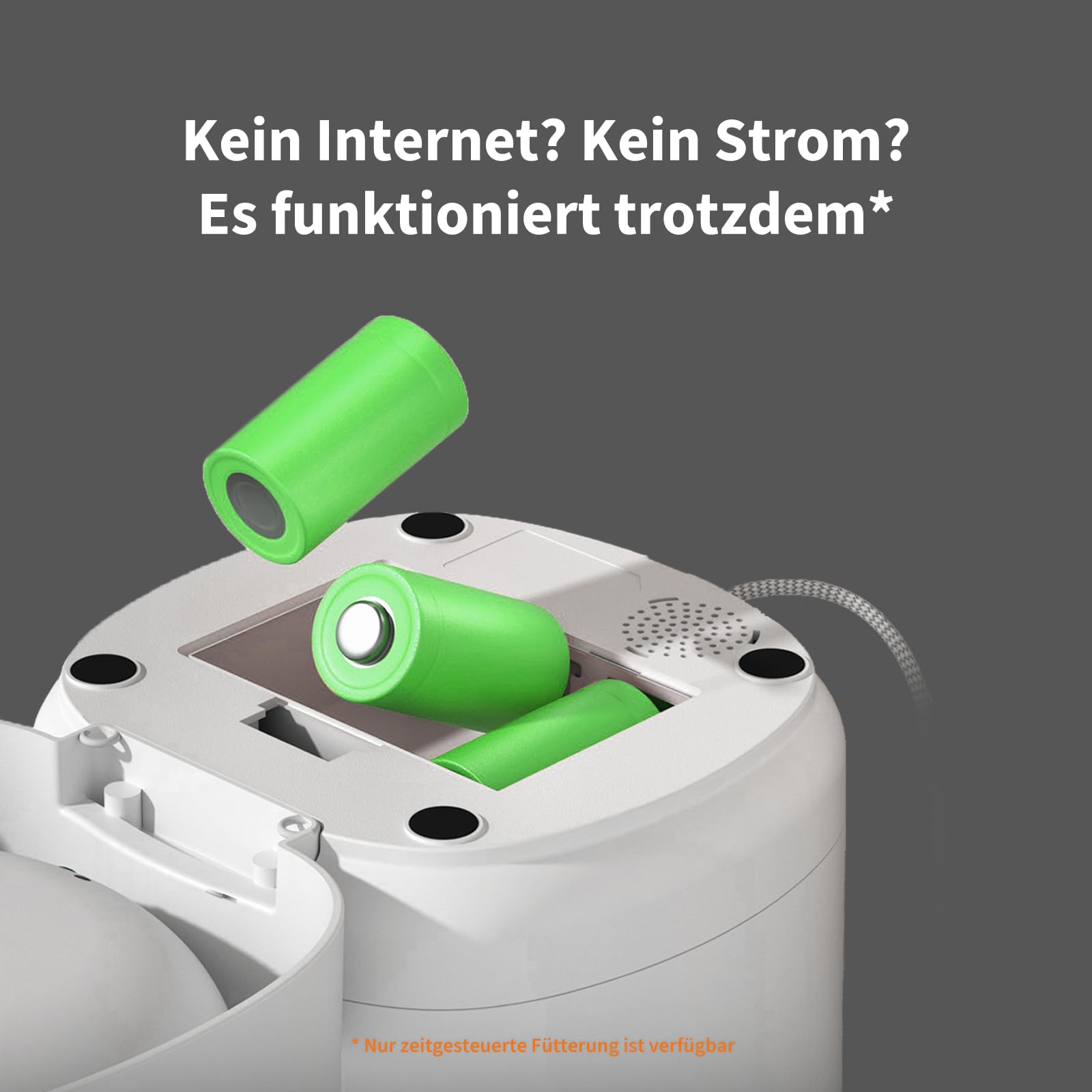 Aqara Smarter Futterautomat C1, ERFORDERT AQARA Zigbee 3.0 HUB, für Katzen und Hunde, Programmierbarer Portionskontrolle, kann über Google, Alexa, Siri gesteuert Werden, Funktioniert mit SmartThings
