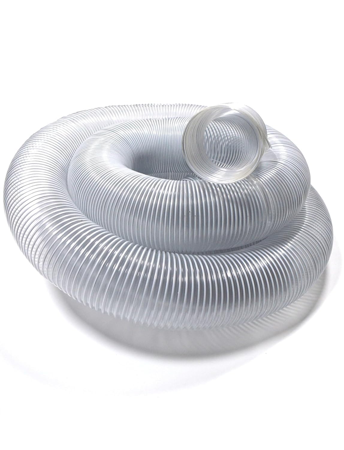 K3mq9rw One Color Soft And Tangle-Free Flexible Pvc Transparent Dust Collection Hose, Suitable For Woodworking Dust Extraction(150Mm/5.91In)