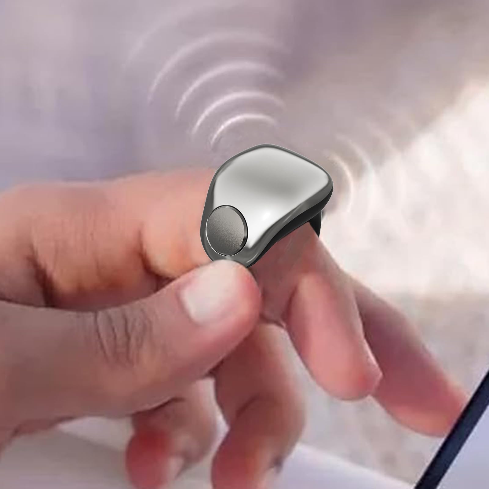 Generico Anillos Smart Men - Anillo de Oración Inalámbrico Digital, Banda Recargable a, Dispositivo de Impermeable, Accesorio de Estilo Moderno | contrapeso Portátil Mujeres con Condado