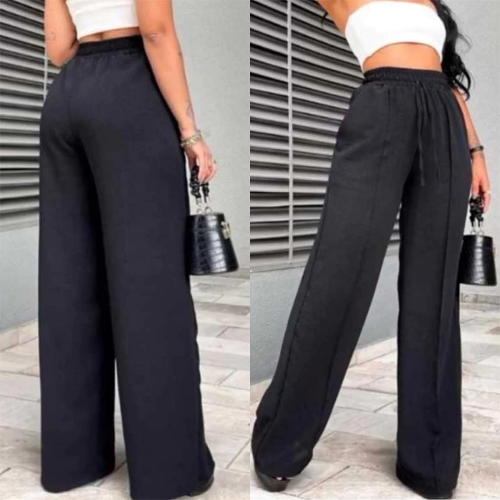 Calça Feminina Pantalona Cintura Alta Duna Wide Leg Com Elástico E Bolso Moda Blogueira em promoção! Veja a oferta e mais achadinhos de Calças 2 Hoje é o melhor dia para comprar Calça Feminina Pantalona Cintura Alta Duna Wide Leg Com Elástico E Bolso Moda Blogueira com aquele preço maroto! Promoção! Aproveite a oferta! 2