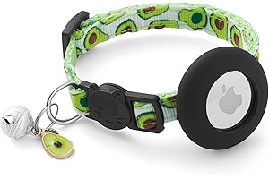 Purrfect Protection: AirTag Kitten Collar with Bells and Fruit Pendants