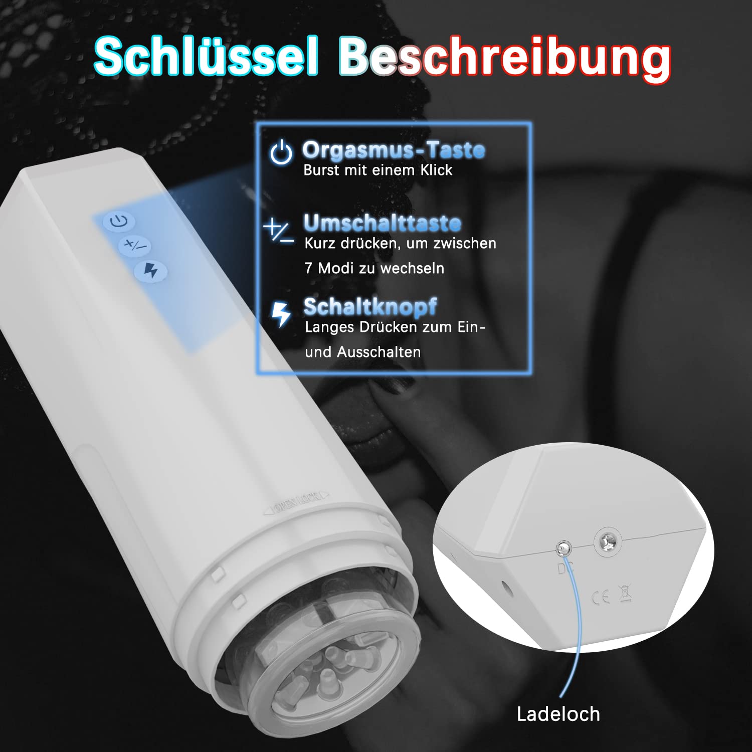 onismo automatic male masturbator Bluetooth Remote Control Vibrator with iOS/Android App – Fapgasm main image 1