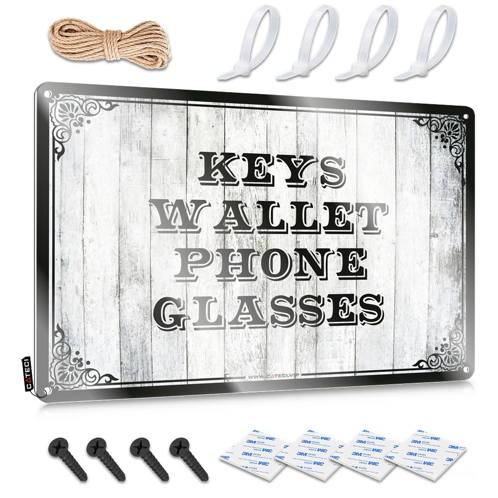 Mwfkkaddb Colour Funny Tin Sign Keys Wallet Phone Glasses Tin Sign Funny Signs Billiard Bro Cave Sign(20X30cm)