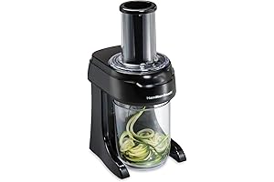 Hamilton Beach Spiralizer: Veggie Noodles, Zoodle Maker, & Slicer