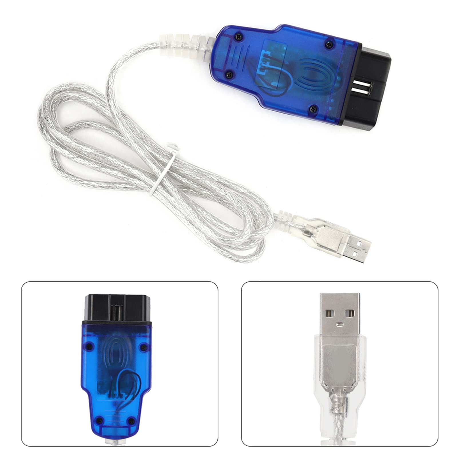 Tbest Kabel, Cable, Com Kabel do Android Car Diagnostic Scanner Tool Kit 409.1 Usb Test Line Okładka odcisków palców