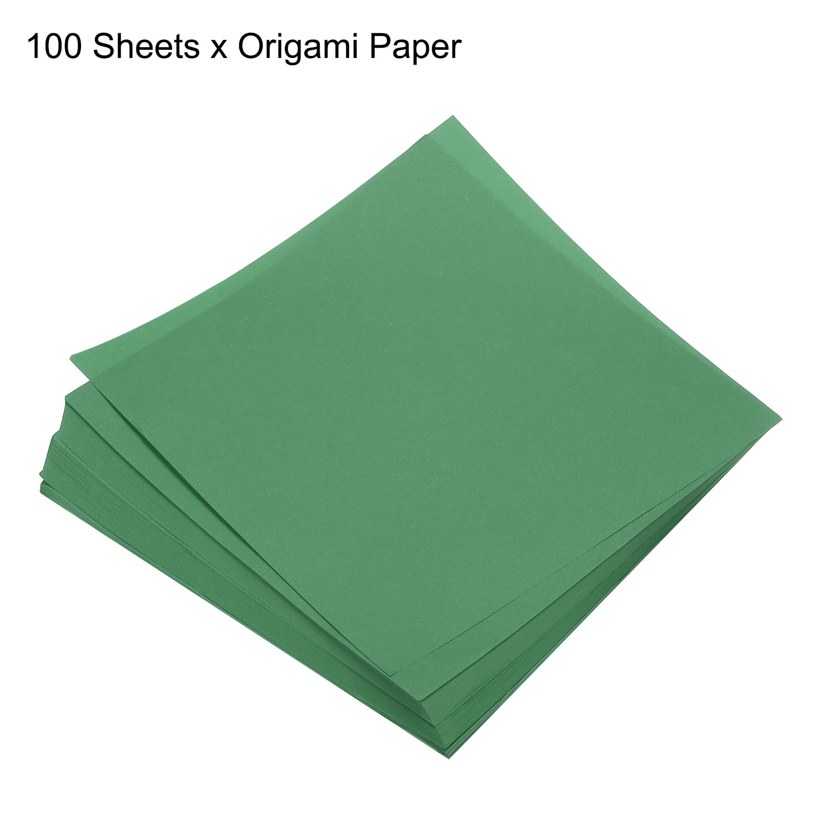 MECCANIXITY 50-Sheet Origami Paper - 10x10 Inch Double Sided Cream White, 70 GSM For Crafts & Beginners