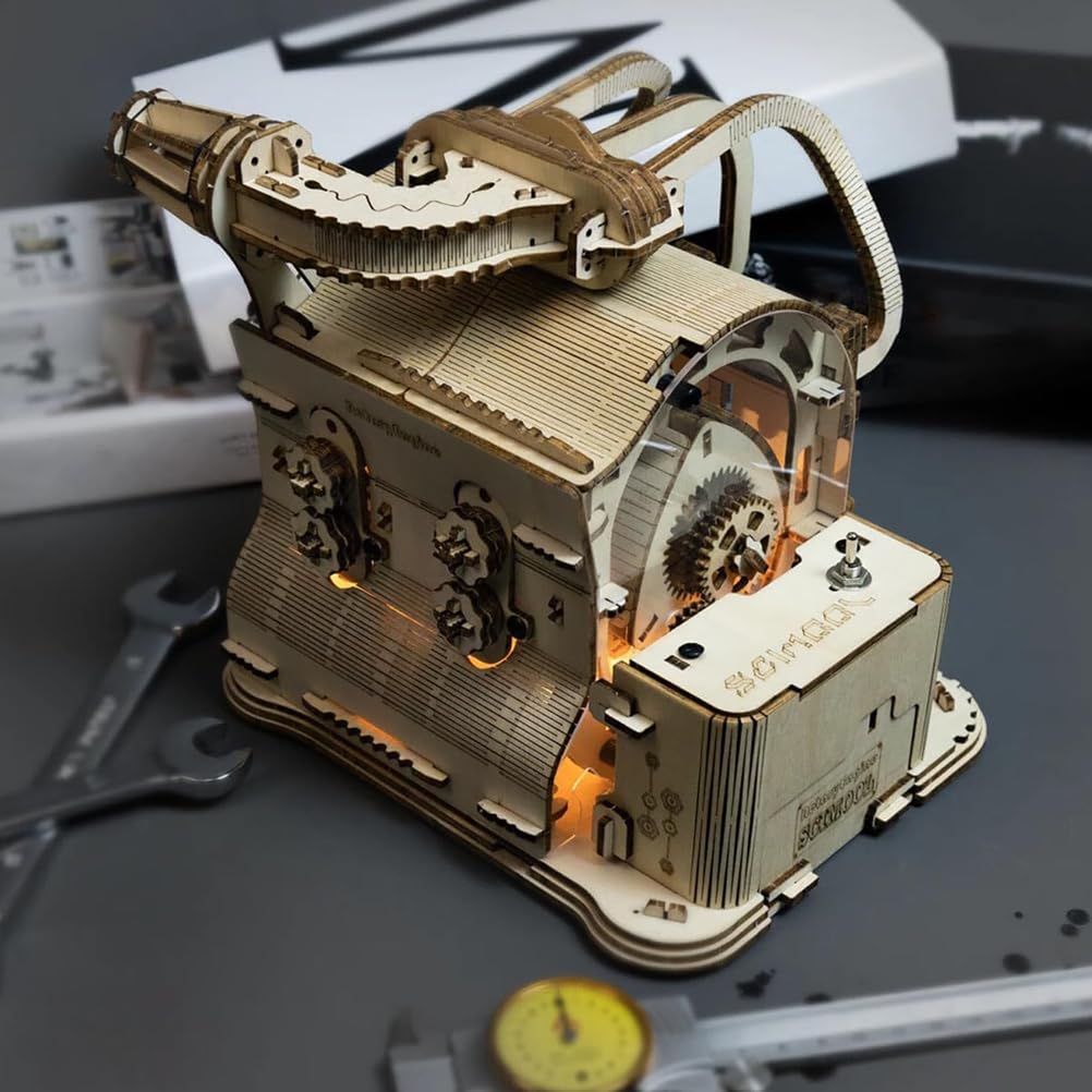 3D Drewniany Model Silnika Obrotowego do Złożenia dla Dorosłych