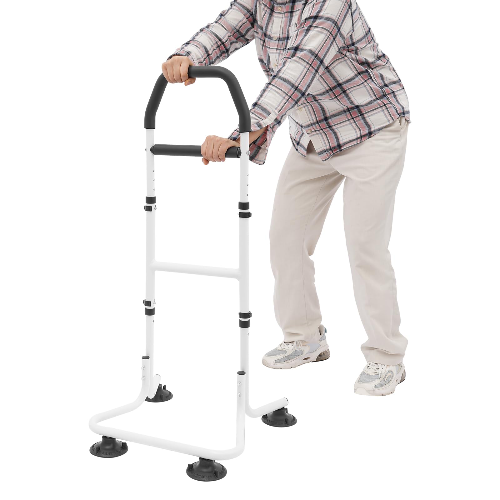Chair Stand Assist Device for Elderly with Sturdy Base, Portable Standing Up Assistance for Seniors, Sit to Stand Lift Standing Aids Supports, Grab Bar for Mobility, Height Adjustable, 200Lbs
