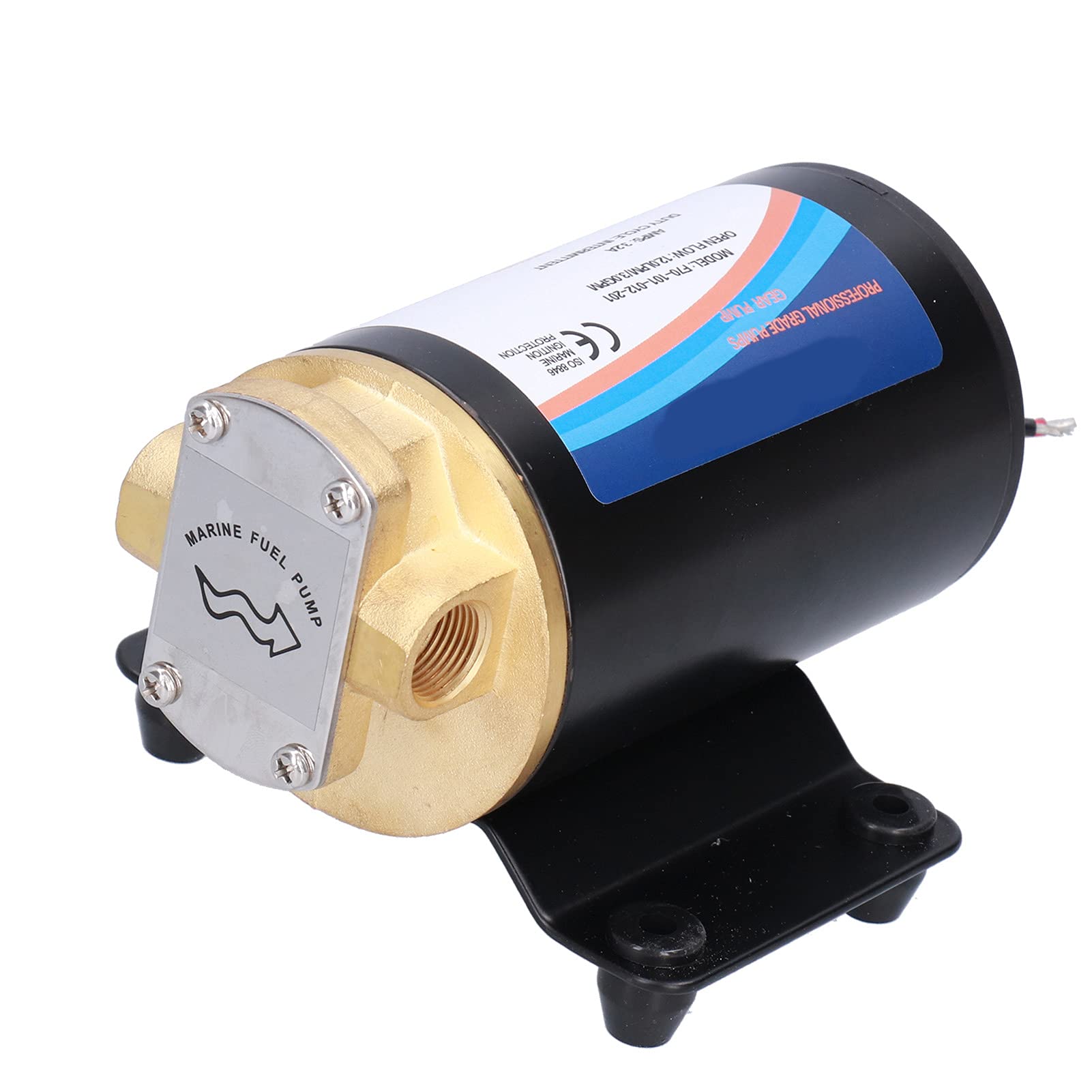 Bomba De Aceite Eléctrica, 3,0 GPM 3 Metros De Elevación De Bajo Ruido Bombas Autocebantes Engranaje Con Conectores Para Extraer Diésel/Queroseno(F70-101-012-101 (12V))