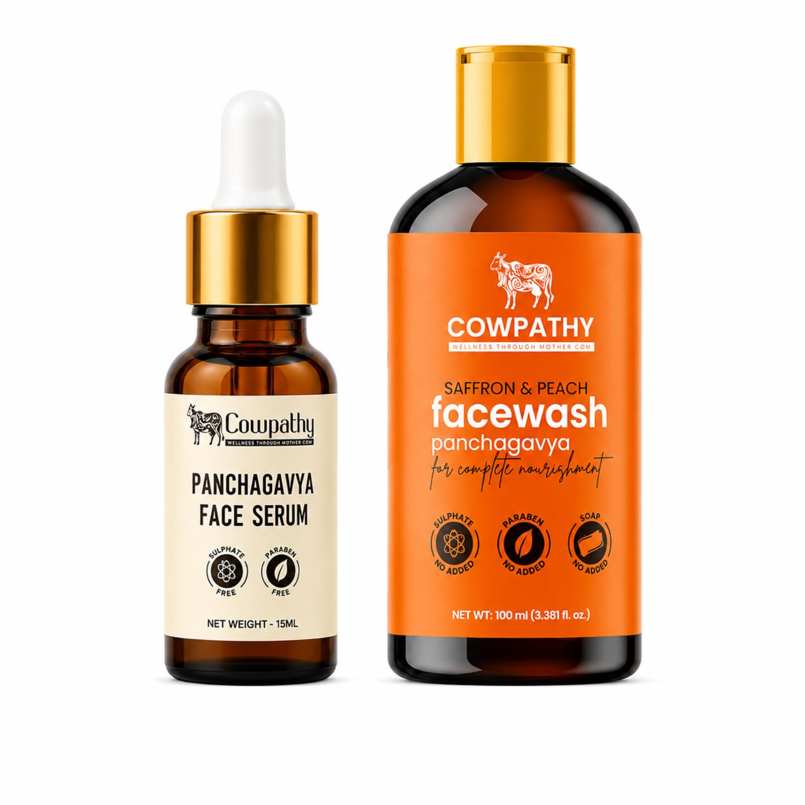 PANCHGAVYA FACE WASH SAFFRON +FACE SERUM-picture-48