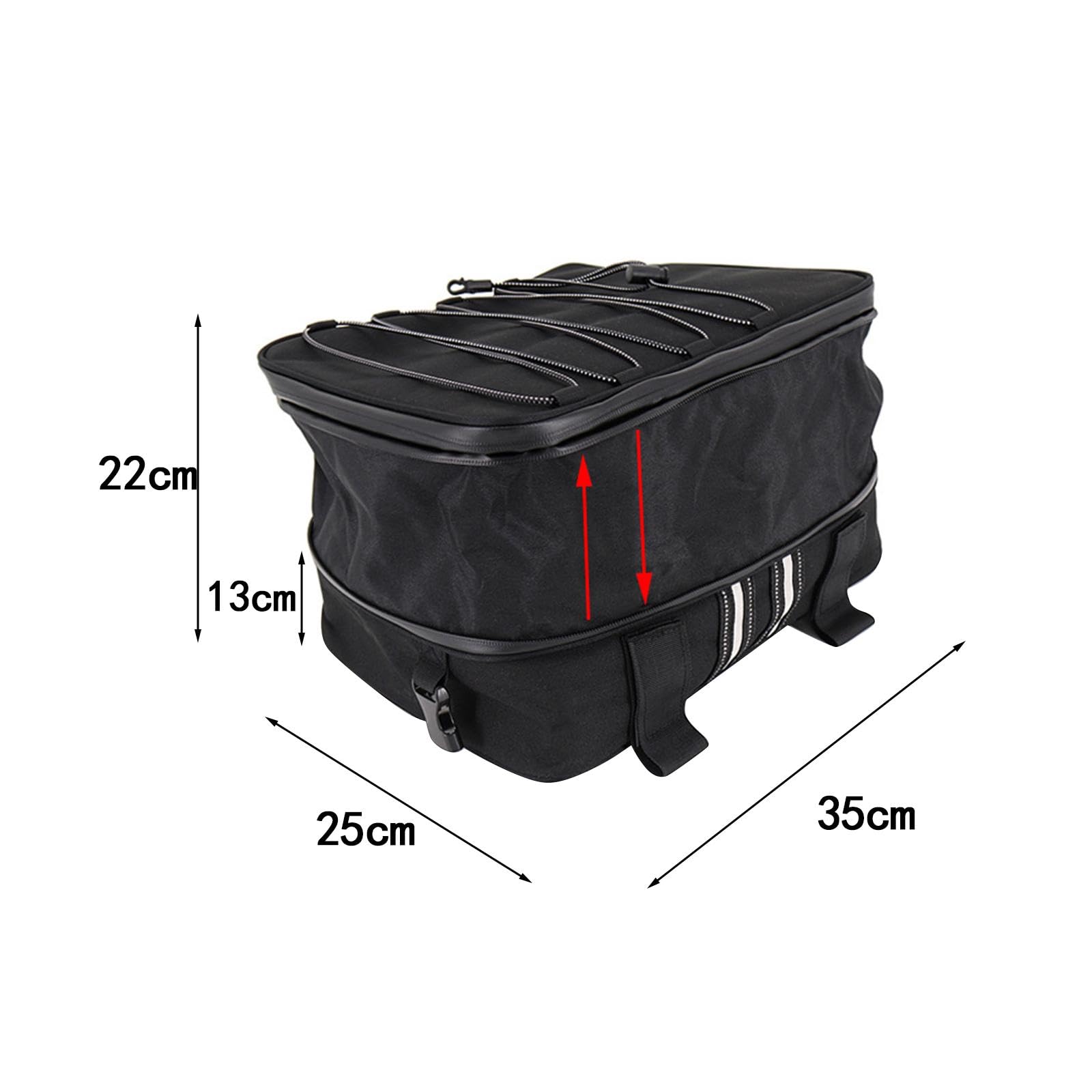 Borsa per Bauletto per Moto Borsa Da Viaggio Nera per Equitazione All'aperto per