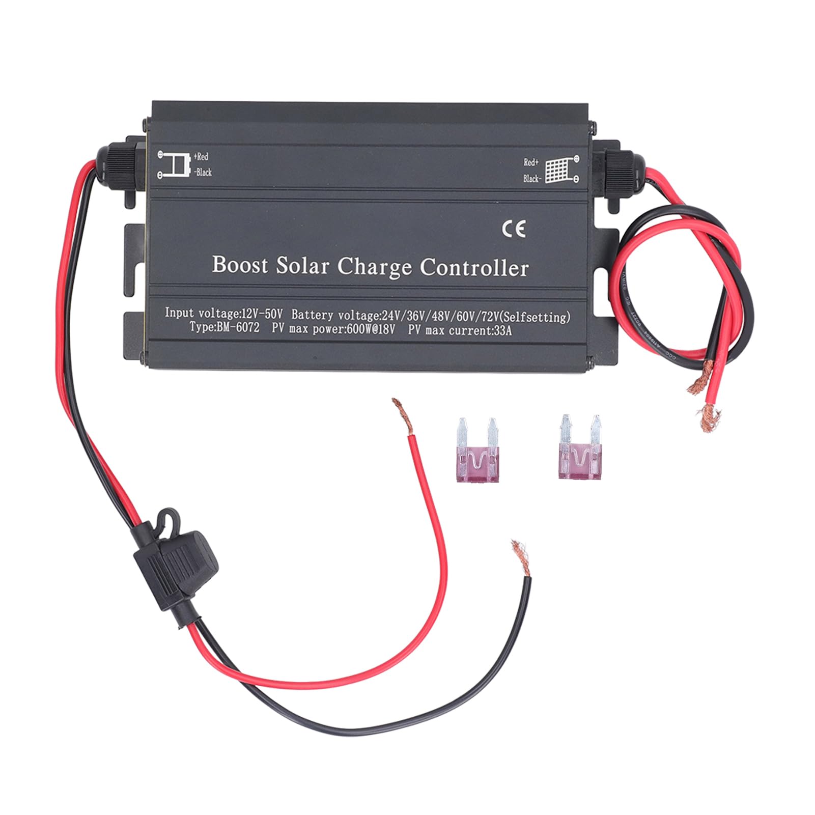 Regolatore di carica solare MPPT Boost 24V 36V 48V 60V 72V Regolatore di tensione di carica per veicoli elettrici con efficienza del 99% Lega di alluminio IP65 per sistemi di