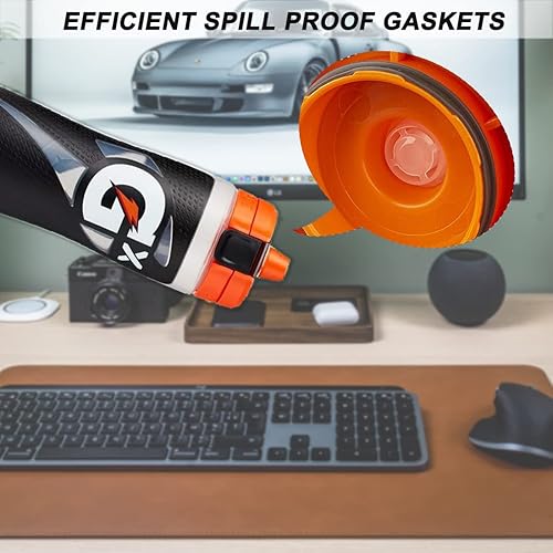 Miniatura 3 de 10 juntas de repuesto de goma compatibles con botellas de agua Gatorade GX, pieza de repuesto de silicona de grado alimenticio para botella de