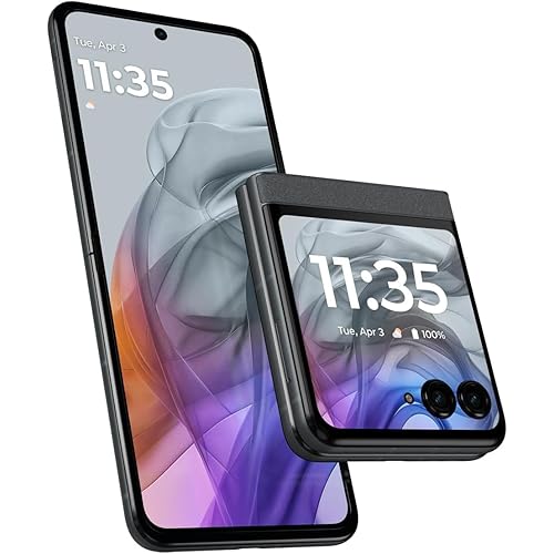 Motorola razr | 2024 | T-Mobile | Made for US 8/256GB | 50MP Camera | Koala Gray (Renewed)