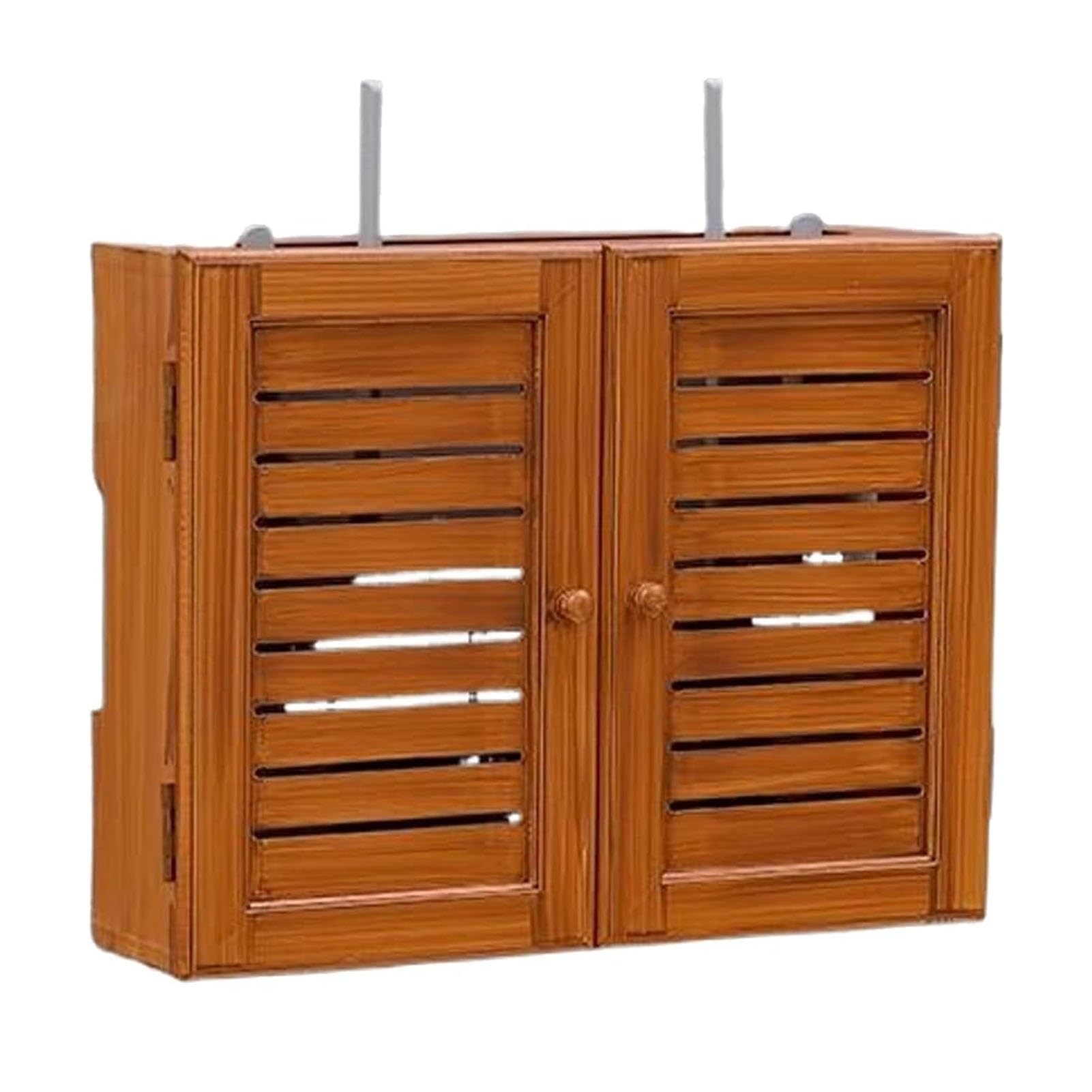 Boîte de routeur WiFi pour salon et bureau : rangement discret marron