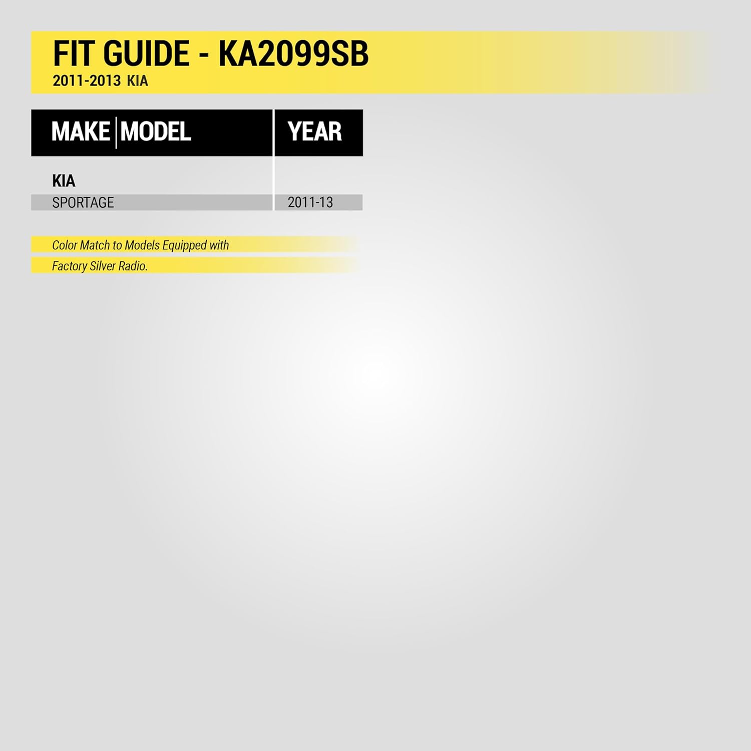 Industry Standard Sized Opening for Double DIN Kits