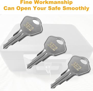Sentry Safe Replacement Keys Model 1100-Codes 3E2 for Sentry Safe Key (Key 3E2)(3 Pcs)