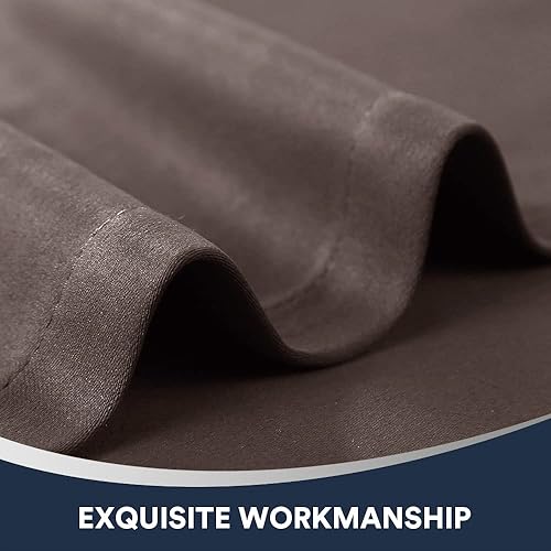 Miniatura 7 de Cortinas opacas para puertas francesas, cortina de puerta Tricia con aislamiento térmico para puerta de patio, persiana autoadhesiva con lazo,